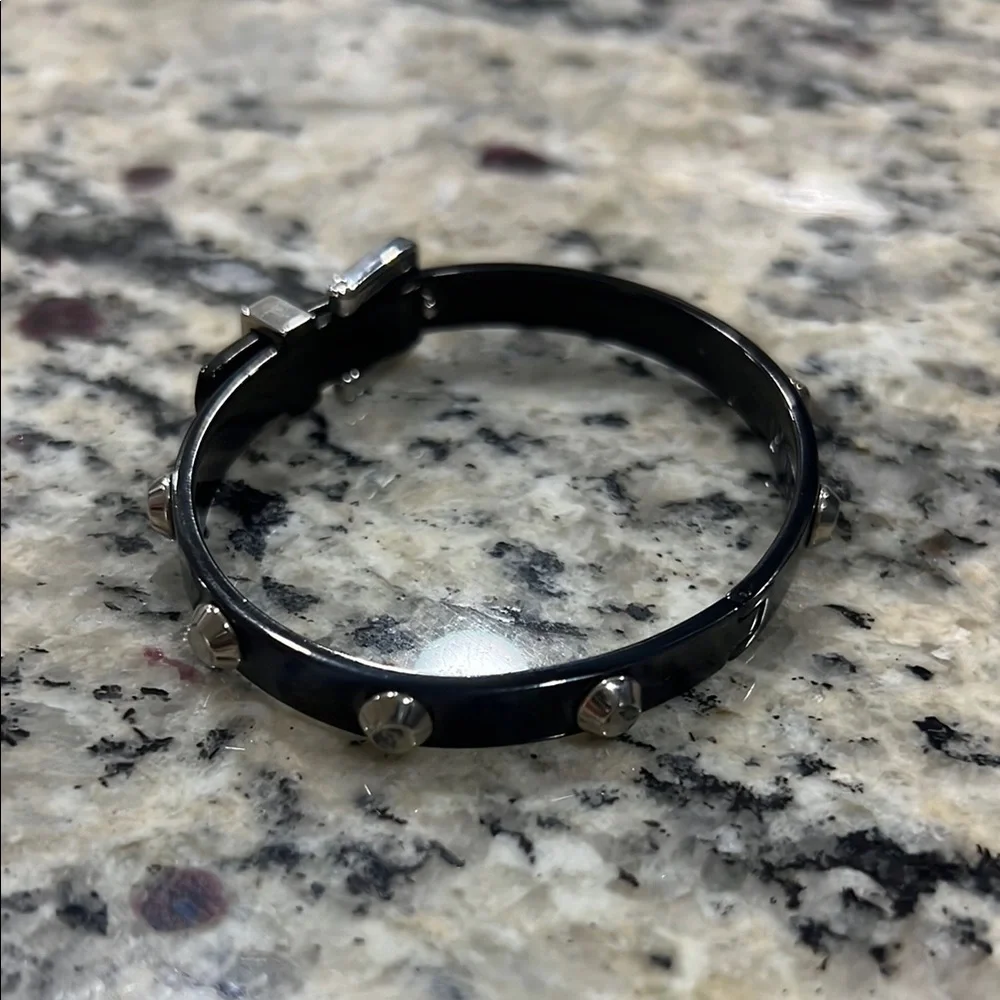 Michael Kors Black and Silver Astor Studded Bracelet - Picture 6 of 11